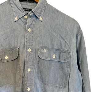 Vintage Dockers Denim Button Up Shirt